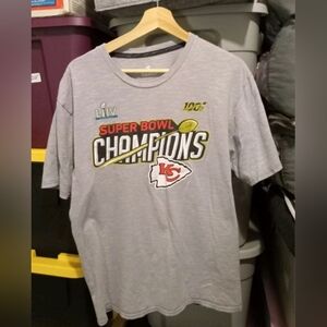 Fanatics Kansas City Chiefs Gray Super Bowl LIV Champions Tee